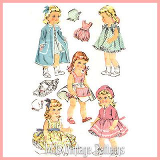 Vtg 1950s Pattern Baby Doll Clothes ~ 16 Terri Lee, Saucy Walker