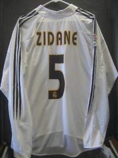 NWT Authentic Adidas 2002 Real Madrid Zidane Champions League Jersey L