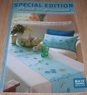 RICO CROSS STITCH SATIN STITCH STEM STITCH FLORAL SPECIAL EDITION BOOK