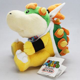 Super Mario Bros Baby Brothers Koopa Bowser Jr Plush Doll Toy 7 inch 