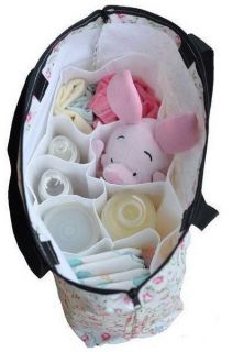 Nursing Baby Travel Storage Diaper Bags Organizer Milk Bottle Divider 