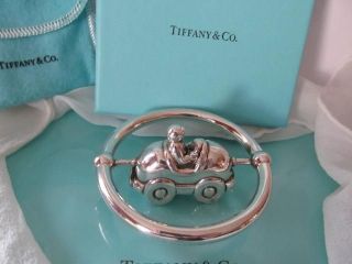   & Co. Auto Racer Spinning Baby Teether & Rattle Sterling Silver