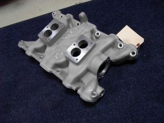 NOS Offy Offenhauser 61 63 Olds buick 215 2 carb intake