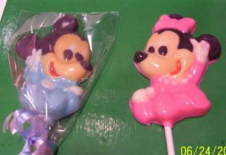 Baby Mickey Mouse Chocolate Lollipops Favors