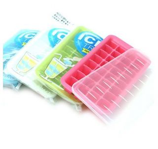   Crushed Ice Cube Trays Small Ice Ball Mold Maker, 32 Cubes, 4 Color