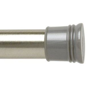 Zenith Adjustable Tension Shower Rod, Brushed Nickel, 72 Inches