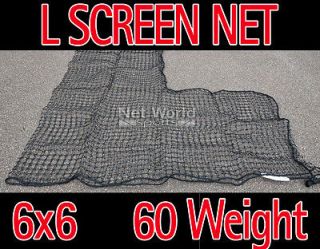 Baseball L Screen Net   6ft x 6ft (60 Weight) 36x36 Cut Out