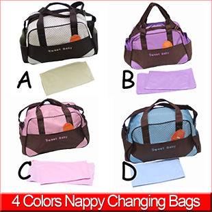 Baby Diaper Bag Nappy Tote Messenger Changing Bag 4 Color you pick 