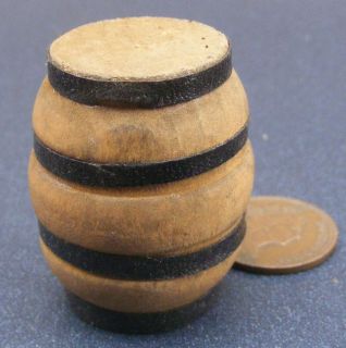   pirate series TINY small wooden barrel toy green color geobra 111