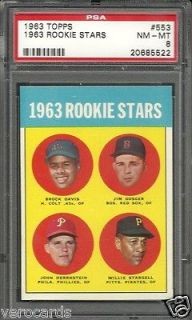 1963 Topps #553 PSA 8 Rookie Stars Willie Stargell Pirates