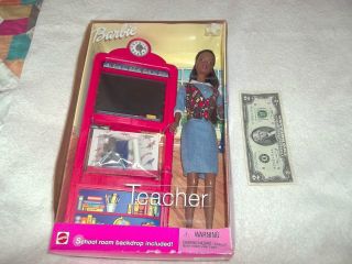 2000 BARBIE Doll TEACHER; African American, Unopened