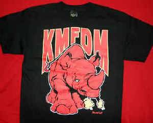 Backstage Fashion KMFDM Rhino Band T Shirt Offically Licensed 