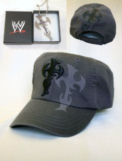 Jeff Hardy Engima Baseball Cap Hat Pendant Necklace Bundle New