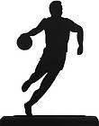 Basketball Player Charging Down the Court Handmade Decorative 