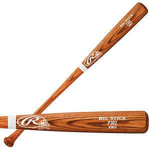   P302A 34 Pro Preferred Ash Pro Stock Big Stick Wood Baseball Bat