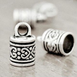   Tibetan Silver Tube Bead DIY End Caps wholesale fit bracelet TS1963