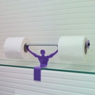 Toilet Man Designer Cool Paper Roll Holder Storage Stand Home Decor 