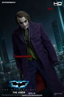 EnterBay 1/4 HD Dark Knight Batman Joker Heath Ledger Action Figure