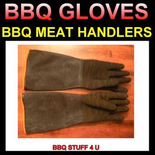 NEW BBQ CHEF GLOVES PROTECTIVE RUBBER HEAT GLOVE MEAT BARBECUE GRILL 