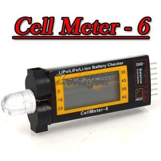 CellMeter 6 Battery Checker lipo 2 6S LiPo LiFe LiIon Consumption 8mA 