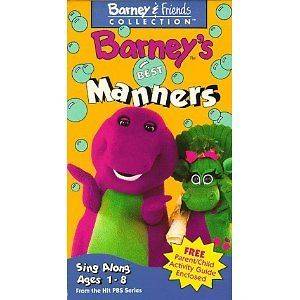 Barney   Barneys Manners [VHS] (1992) TAPE