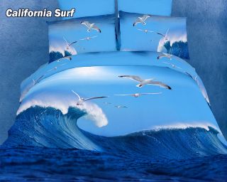   Surf, Twin Duvet Cover, Chic Teen Dorm Bedding Set, Dolce Mela DM435T