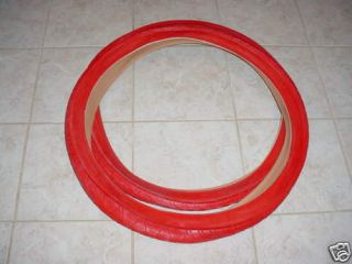 BICYCLE TIRES RED FOR CRUZER BEACH BIKES BALLOON TIRES