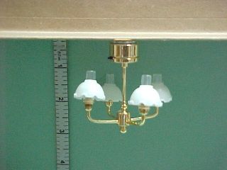 Battery Operated Light   4 Arm Lamp #CL5B Dollhouse Miniature