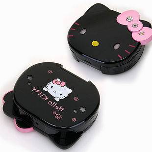   Unlocked Cute Black+Pink Kitty Mobile Phone Cel Webcam+Earphone Gift