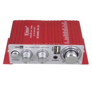 Digital Mini HiFi T Amp Audio Music Power Amplifier Bass Treble USB 2 