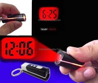 LED CEILING TIME PROJECTOR LIGHT UP KEYCHAIN LASER SHOW LAZER BEAM 