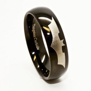   Batman Unisex Tungsten Wedding Band Engagement Ring Sizes 6