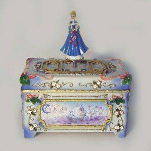 Cinderella Christmas Cloisonne Style Music Box