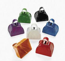Lot of 12 Assorted Color Cow Bells you choose color