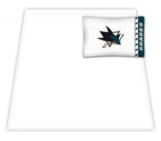 San Jose Sharks NHL Twin Sheet Set, Sports Coverage