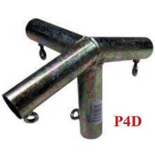   END LOW PEAK DOWN ANGLE FITTING w/LEG (P4D) 3/4 Pipe ~ Canopy Parts