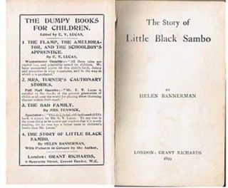 1899 1st PRINTING THE STORY OF LITTLE BLACK SAMBO 1st EDITION