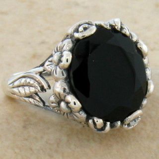 black onyx ring in Vintage & Antique Jewelry
