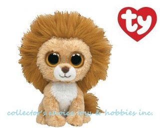TY BEANIE BOOS COLLECTION 6 KING THE LION PLUSH 36034