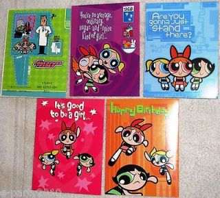 POWERPUFF GIRLS BIRTHDAY GREETING CARD SELECTION ~ Party Supplies