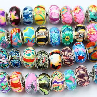 100X Wholesale Lots Porcelain Loose Beads Fit Bracelet