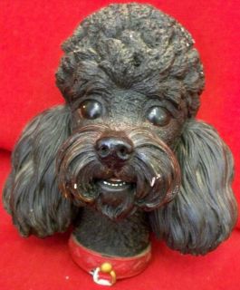 Bossons Congleton England Black French Poodle Dog Head