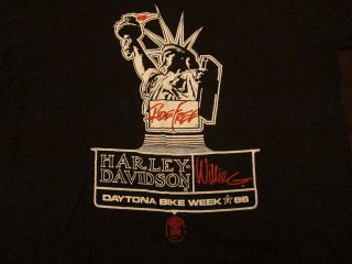   Harley Davidson Motorcycles Ride Free Bike Week Soft Thin T Shirt M L