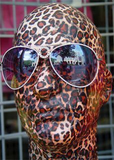 Surreal aceo ART CARD PHOTO by GERLEVE Mannequin Head Leopard Dali 