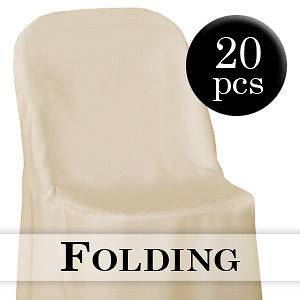20 Ivory Folding Chair Covers Wedding Party Decorations