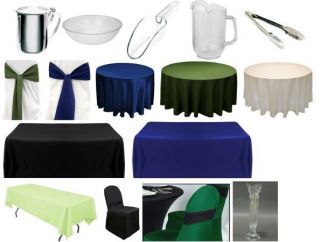 Wedding Event Party Formal Chair Cover / Sash / Covers / Napkin Bulk 
