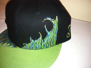   ONE OF A KIND CUSTOM HAND PAINTED GRASSROOTS CALIFORNIA SNAPBACK HAT