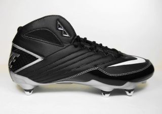  Nike Super Speed D 3/4 Football Cleats Black & Black wrench included