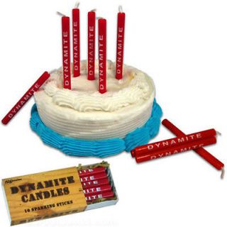 Stickes DYNAMITE Birthday Candles 10 Sparking Sticks that Sparkle 