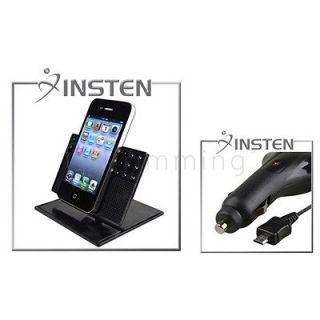 Insten Phone Mount+Car Charger For Blackberry 8520 8530 9300 9330